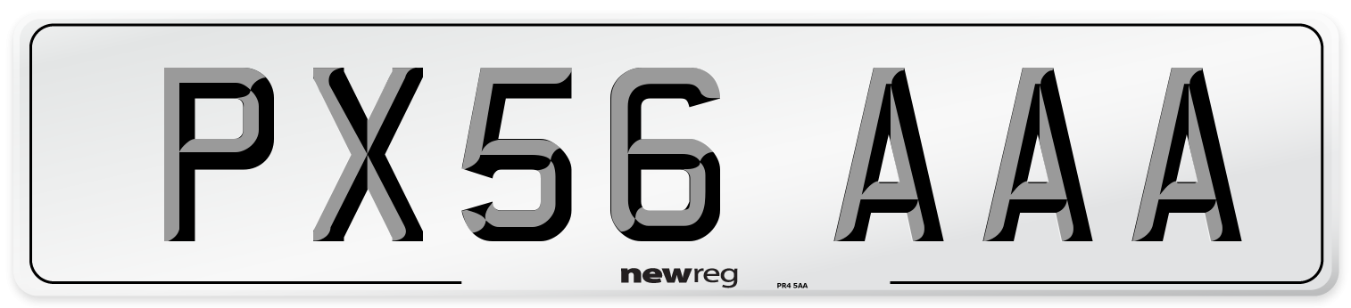 PX56 AAA Number Plate from New Reg